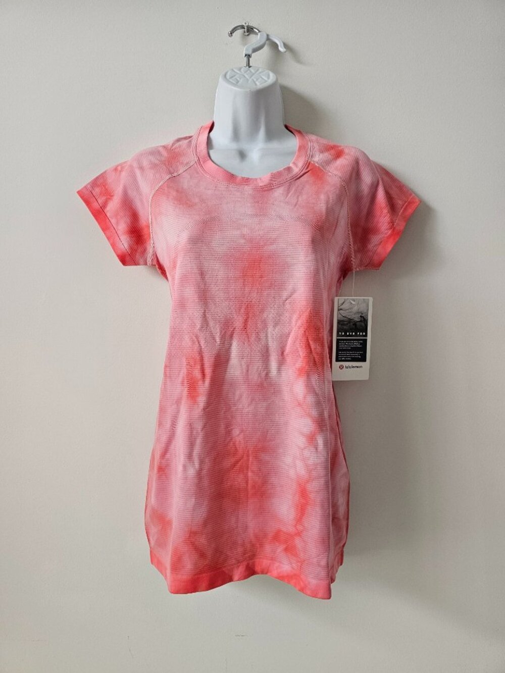 NWT LULULEMON RBLZ Pink Dye Swiftly Tech SS Tee 2.0 Marble Crew Top 10